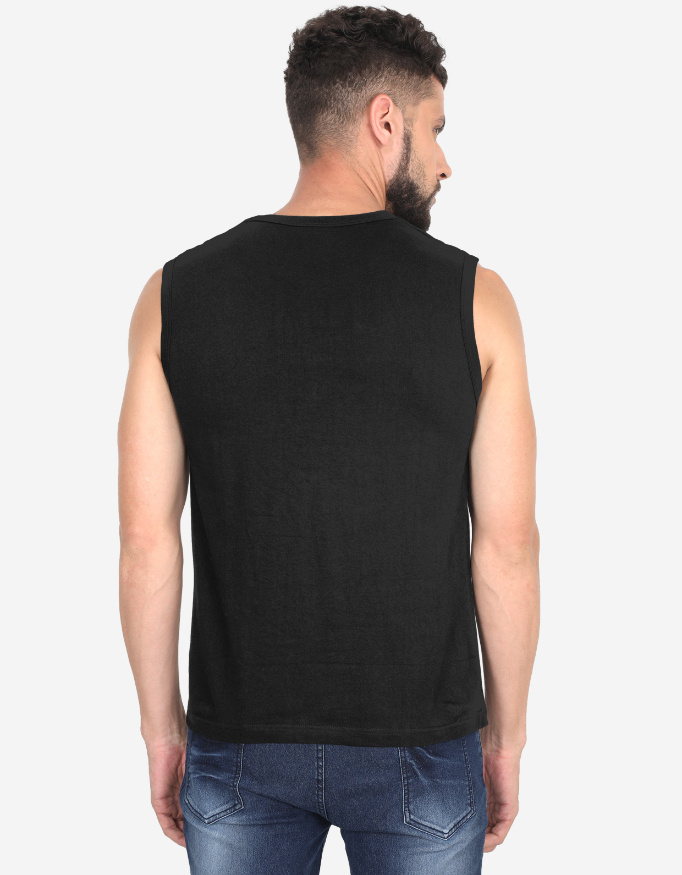 Men's Sleeveless Focus On Your Goal Gym Vest - Image 2