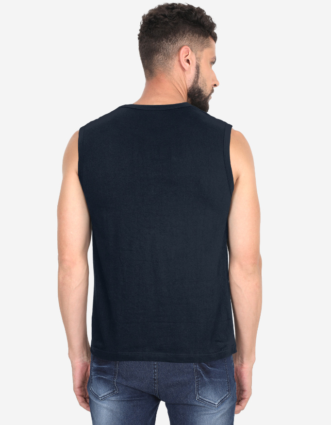 Men's Sleeveless Focus On Your Goal Gym Vest - Image 3