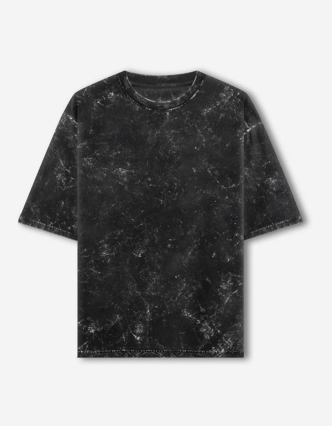 Acid Washed Black Oversized Tee