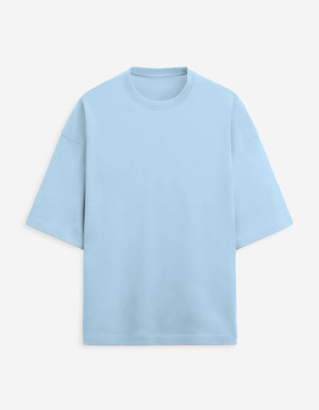 Terry Oversized Baby Blue Tee