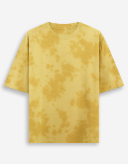 Tie Dye Oversized Yellow T-Shirt
