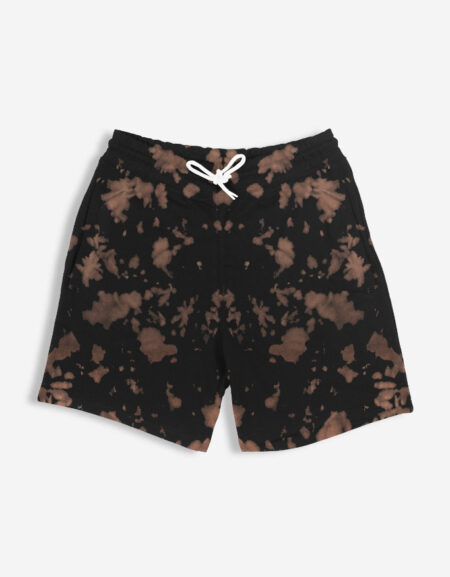 Unisex Tie Dye Brown Black Shorts