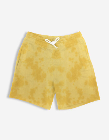Unisex Tie Dye Yellow Shorts