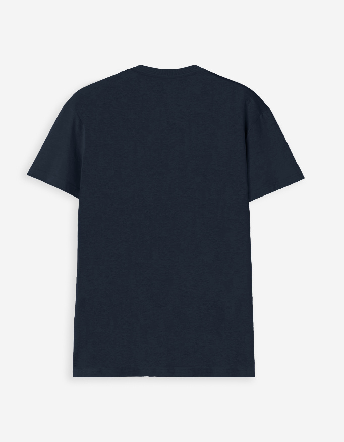 Navy Blue V Neck T-Shirt - Image 2