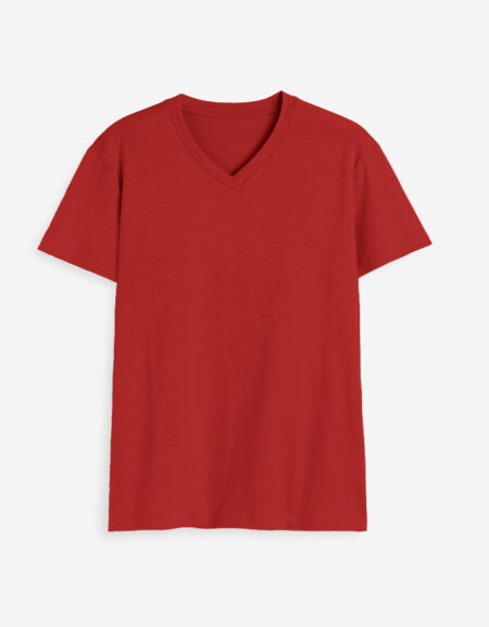 Red V Neck T-Shirt