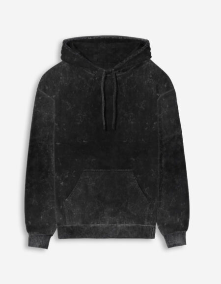 Black Acid Washed Hoodie