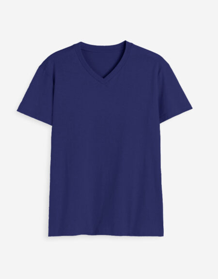 Royal Blue V Neck T-Shirt