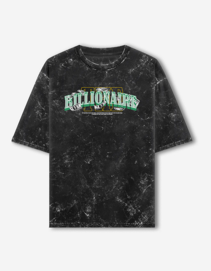 The Billionaire Acid Washed Oversized T-Shirt - Image 4