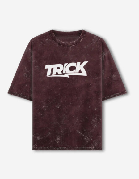 Trick Acid Washed Oversized T-Shirt
