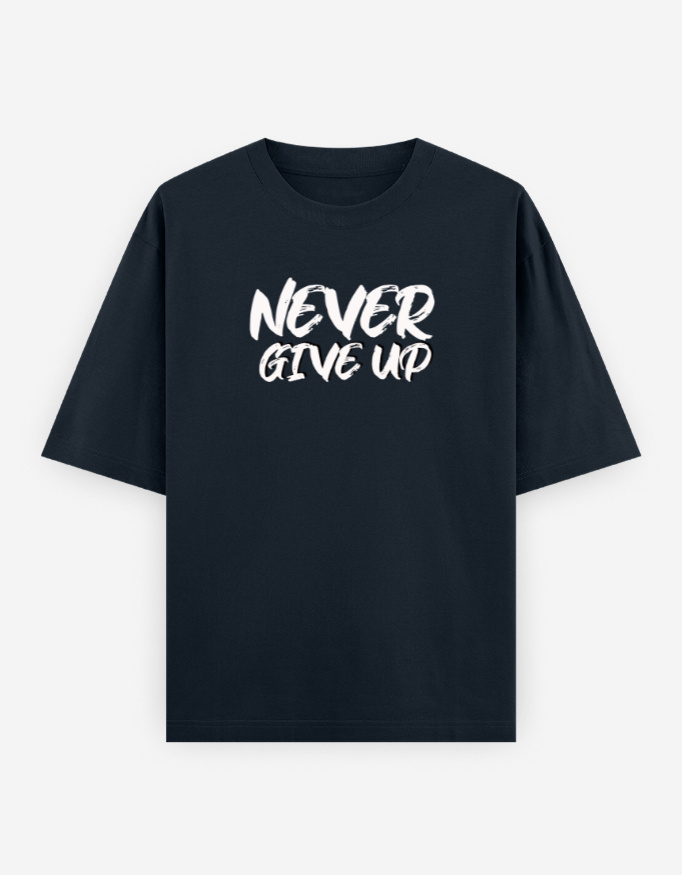 Never Give Up Teddy Oversized T-Shirt - Image 16