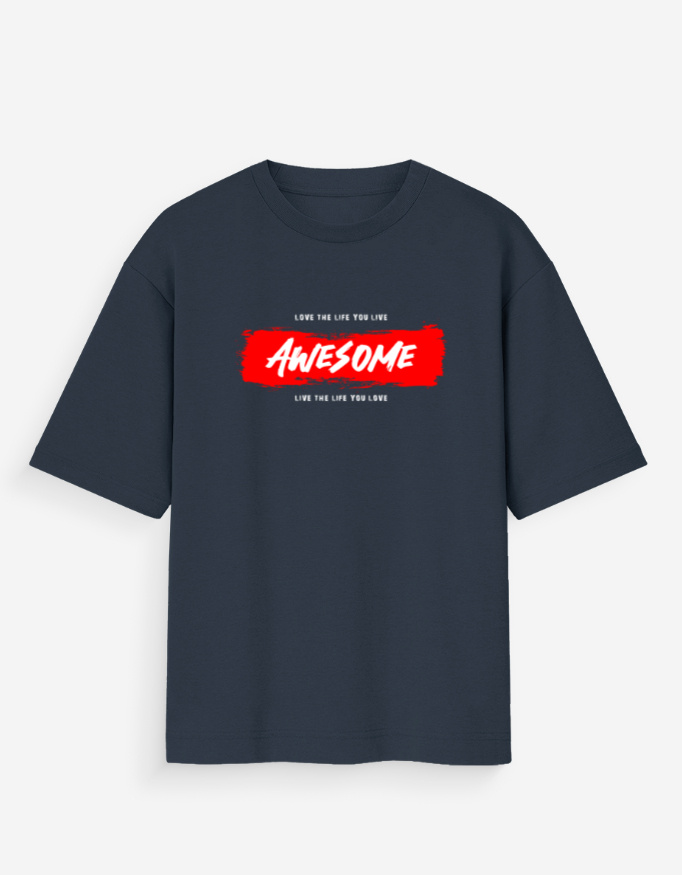 Life Awesome Oversized T-Shirt - Image 7