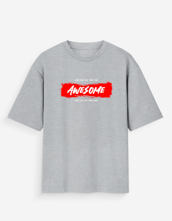 Life Awesome Oversized T-Shirt