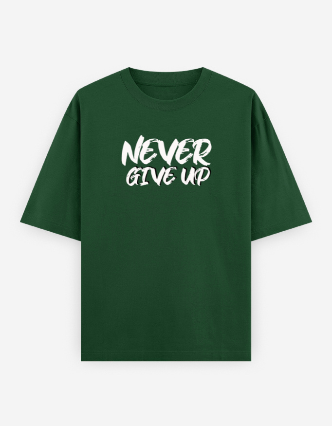 Never Give Up Teddy Oversized T-Shirt - Image 10