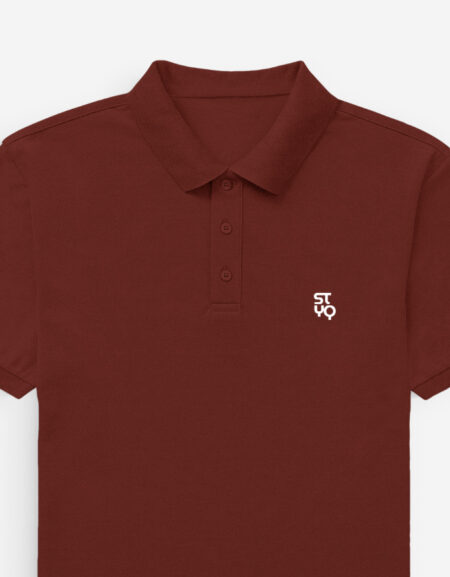 Men's Brick Red Polo T-shirt