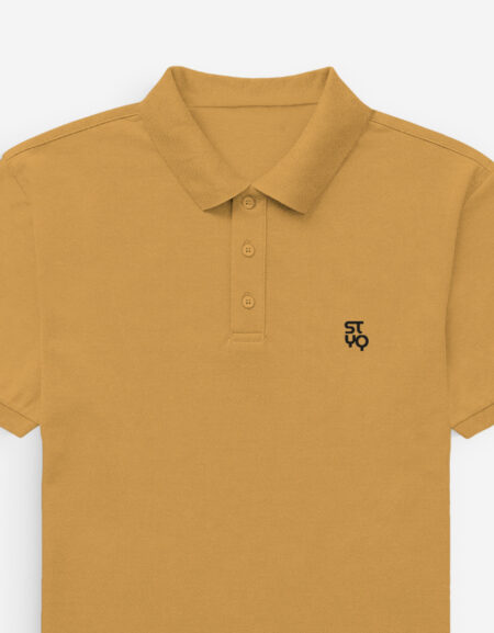 Men's Mustard Yellow Polo T-shirt
