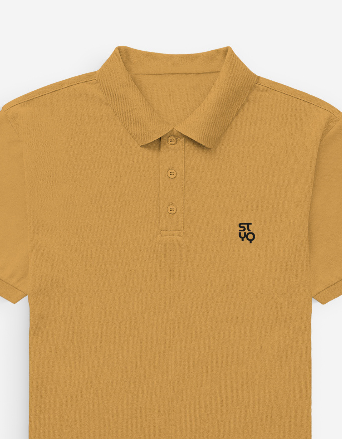 Men's Mustard Yellow Polo T-shirt