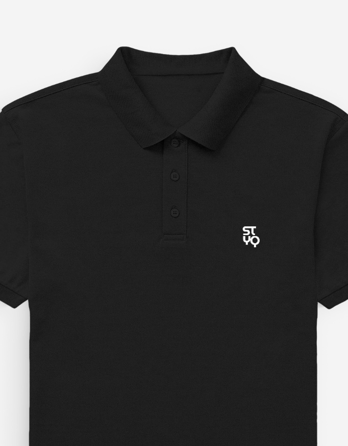Men's Black Polo T-shirt
