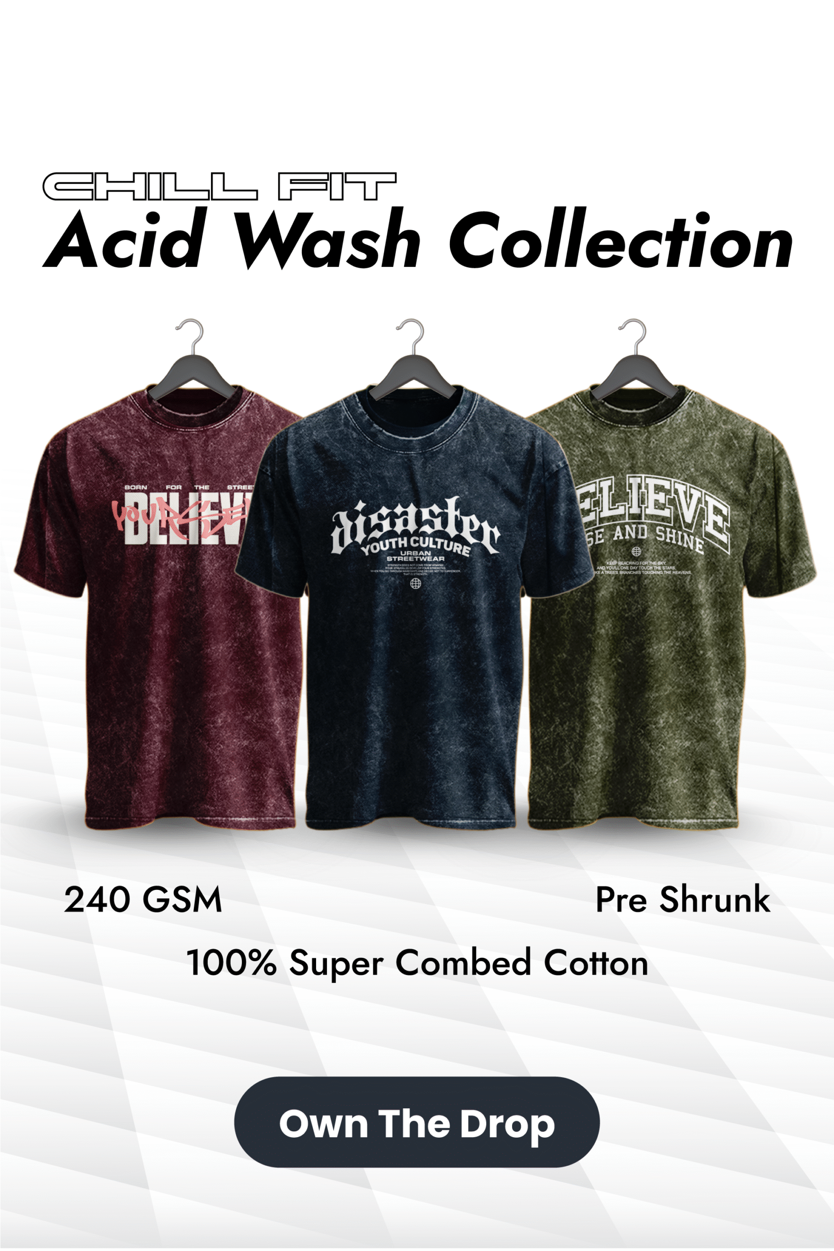 Acid wash banner mobile