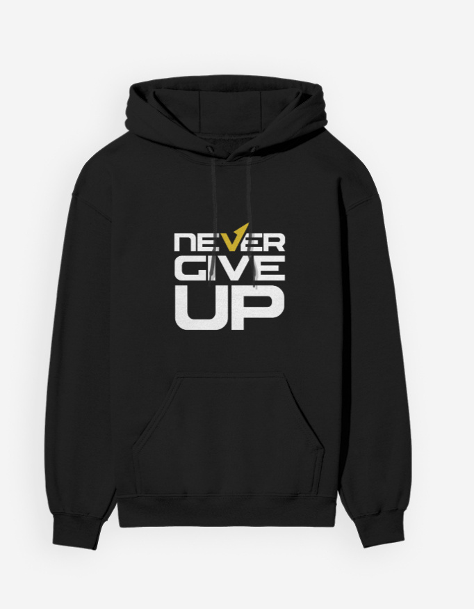 Never Give Up Unisex Hoodie - Image 5