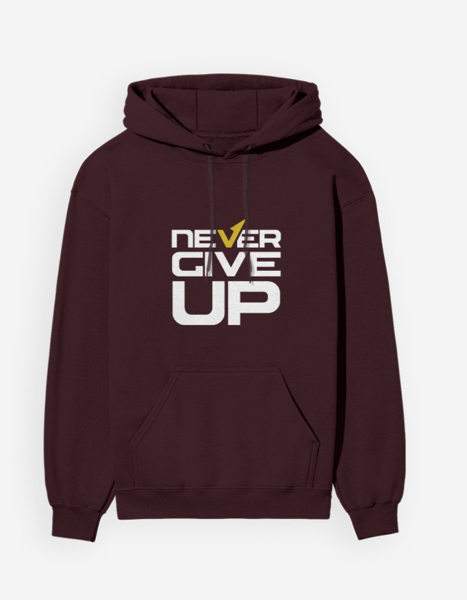 Never Give Up Unisex Hoodie - Image 2