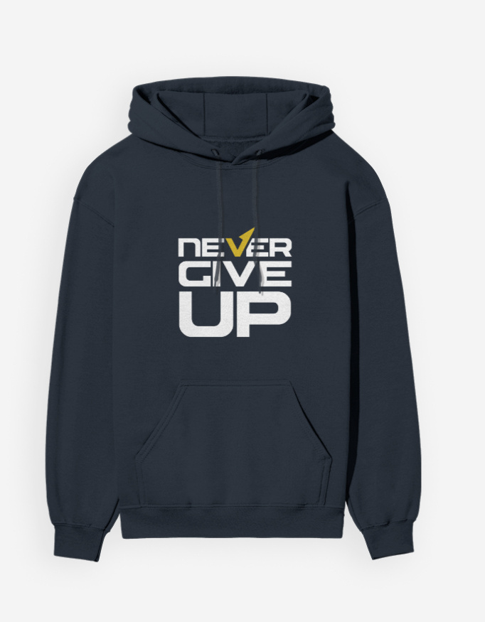 Never Give Up Unisex Hoodie - Image 4