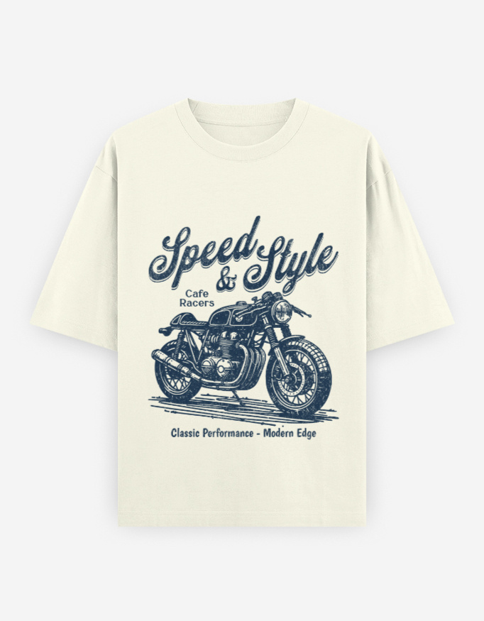 Speed & Style Oversized T-Shirt - Image 2