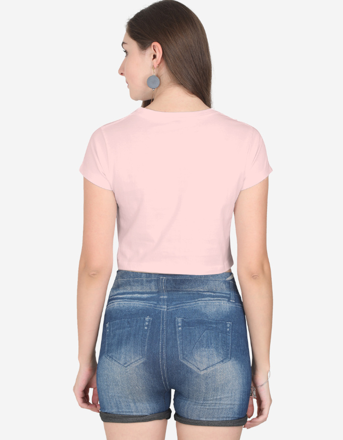 Light Baby Pink Crop Top - Image 2