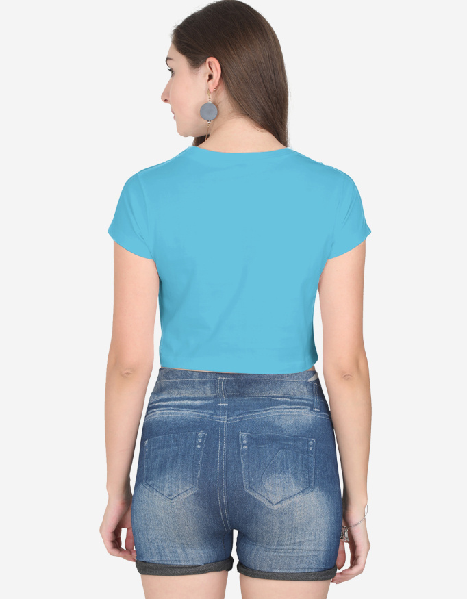 Sky Blue Crop Top - Image 2