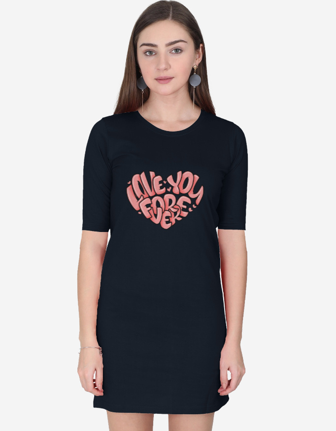 Love You Forever T-Shirt Dress - Image 5
