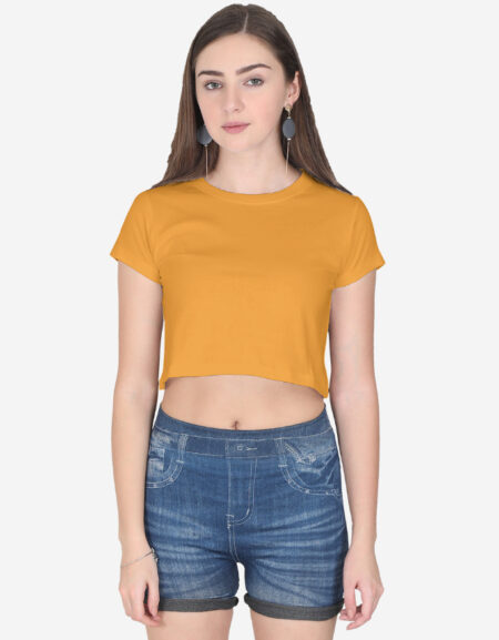 Golden Yellow Crop Top
