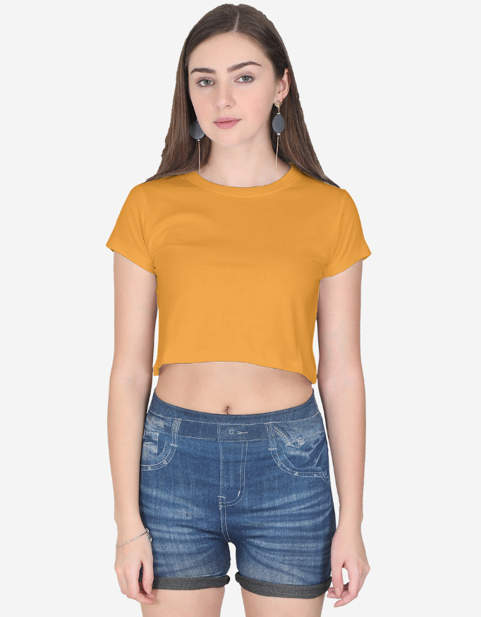 Golden Yellow Crop Top