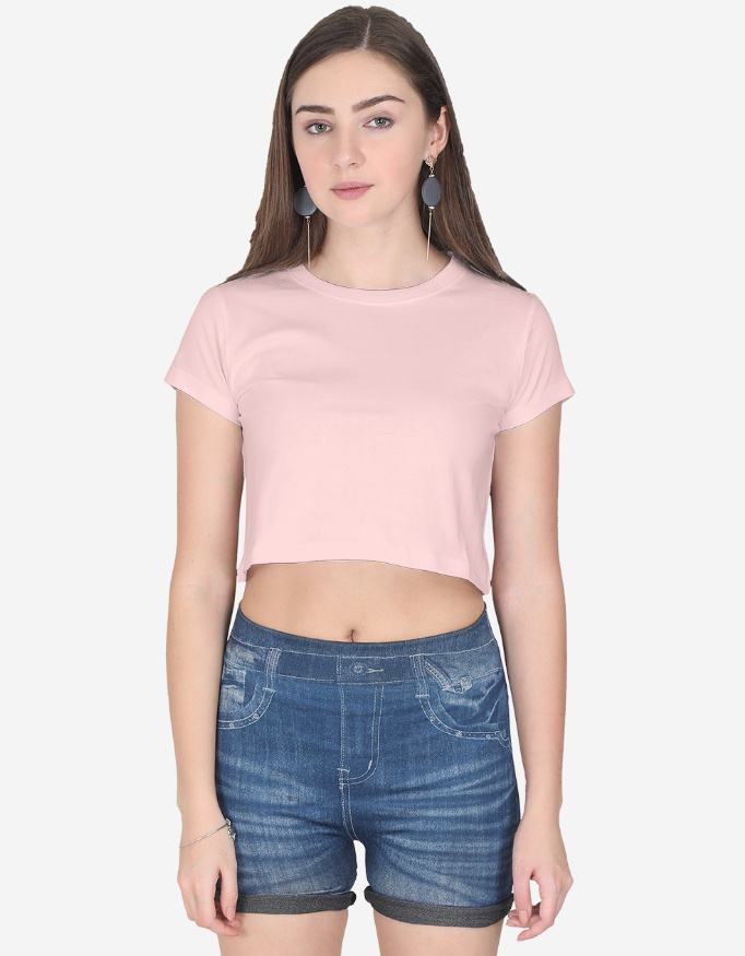 Light Baby Pink Crop Top