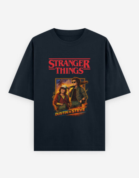 Stranger Things Dustin & Steve Oversized T-Shirt